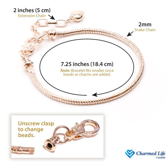 Charmed Life Bracelet: Beauty and the Beast (#1113) - Picture 2 of 3